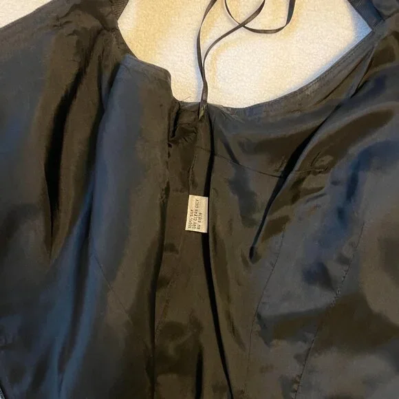 Teri Jon Silk Dress Size 14 - Picture 2 of 6